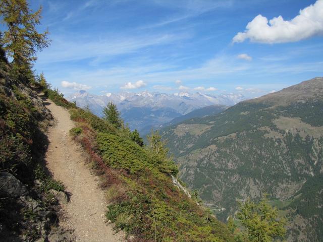 der Weg ist ausgesetzt, aber dafür was für eine super Aussicht