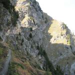 der Balfriner oder Grächener Höhenweg wurde über mehrere Jahre erbaut. Beginn war 1950