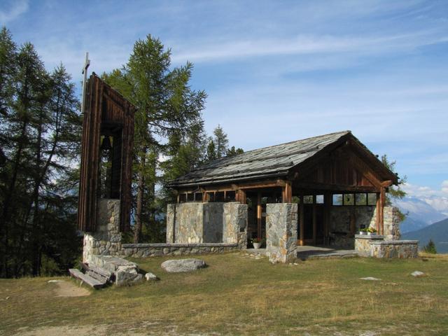 wir haben die Kapelle auf der Hannigalp erreicht