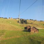 auf der Fahrt mit der Gondelbahn von Mörel auf die Riederalp