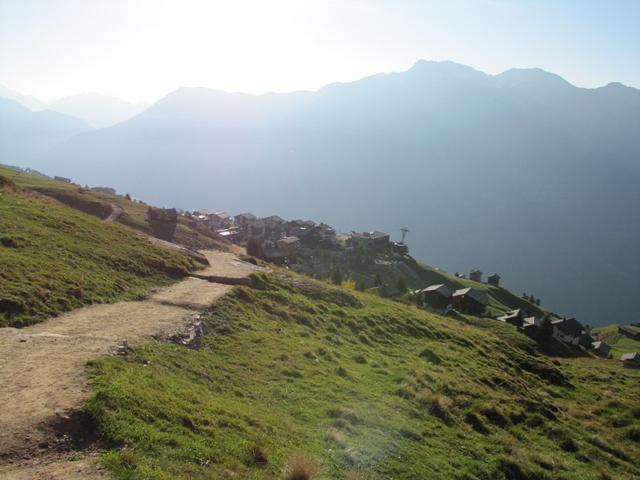 Blick zurück zur Riederalp