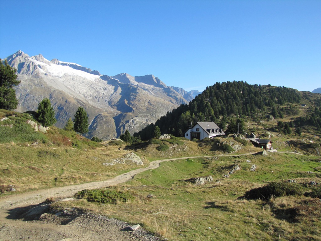 Blick auf die Riederfurka