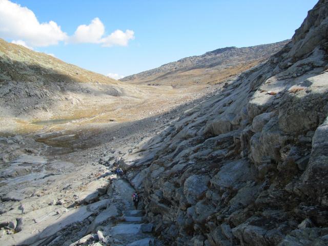 Blick ins Märjelental. Noch im 18. Jhr.war hier ein Seitenarm vom Aletschgletscher vorhanden