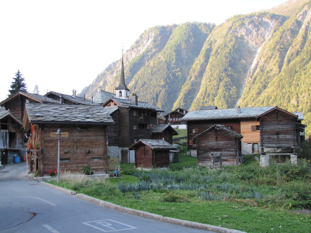 beim alten Dorfteil von Blatten 1327 m.ü.M.