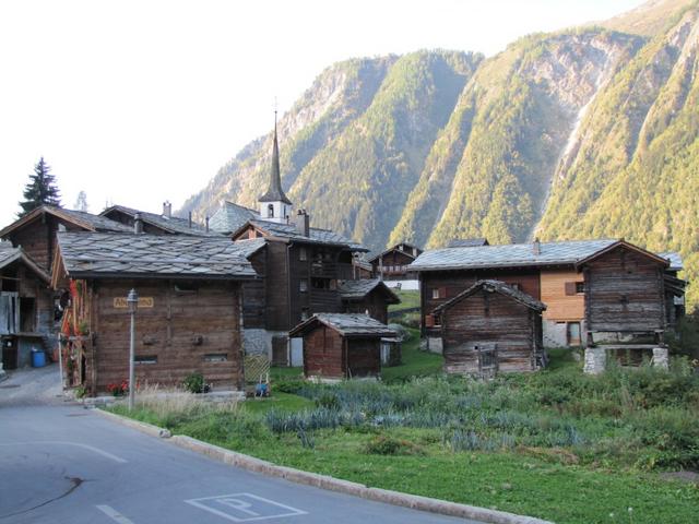 beim alten Dorfteil von Blatten 1327 m.ü.M.