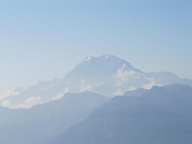 Blick zum Fletschhorn und Lagginhorn