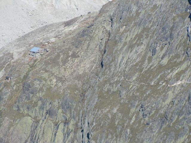 Blick zur Oberaletschhütte. Dort wollen wir irgendwann auch einmal hin