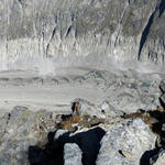 Breitbildfoto mit Tiefblick zum Oberaletschgletscher