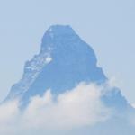 das Matterhorn herangezoomt