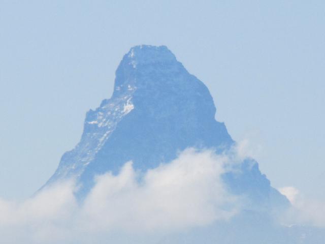 das Matterhorn herangezoomt