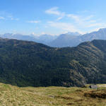 Breitbildfoto kurz vor dem Hotel Belalp. Grosser Aletschgletscher, Eggishorn, Riederfurka, Hotel Belalp