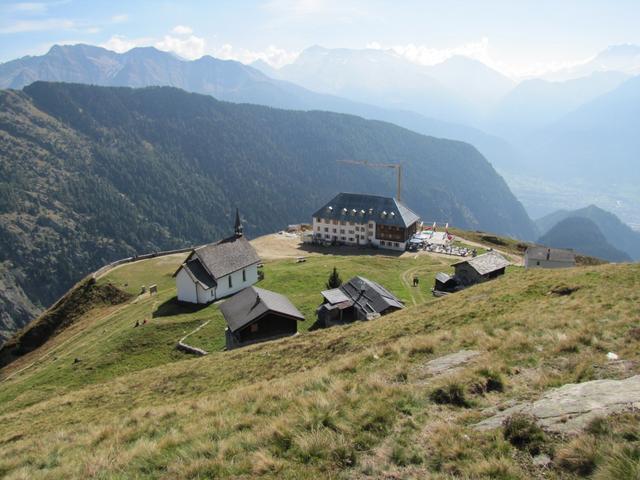 wir haben das Hotel Belalp 2130 m.ü.M. erreicht