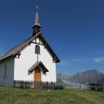 die kleine neugotische, um 1885 gebaute Kapelle beim Hotel Belalp