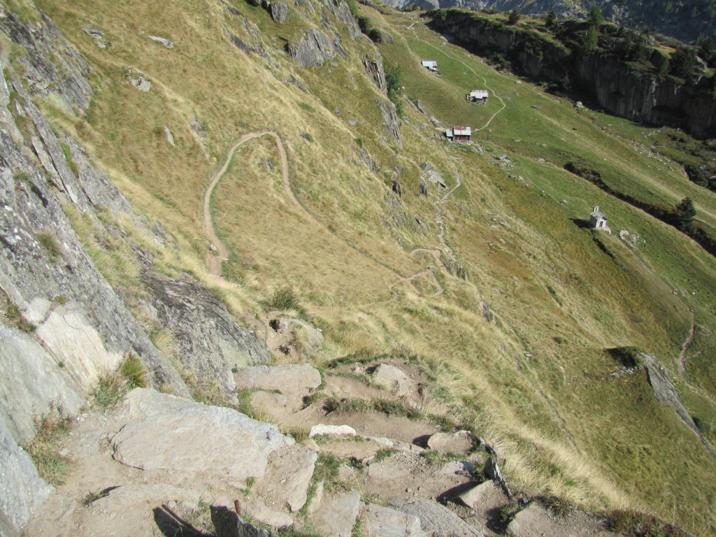 Tiefblick nach Ober Aletschji