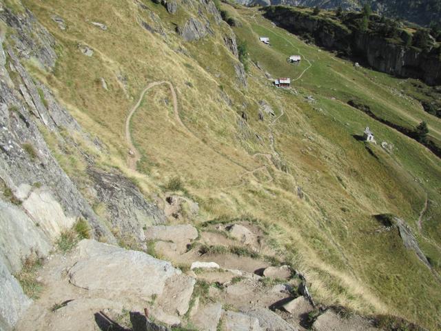 Tiefblick nach Ober Aletschji