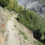 auf der sonnenbestrahlten Seite der Schlucht, war es sehr heiss