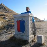 Franco steht schon im Tessin schaut aber zurück in das schöne Wallis