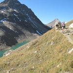 auf der Höhe vom Cornosee. Links der Griesshorn/Corno Gries