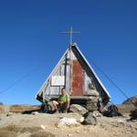 bei der kleinen Schutzhütte haben wir Mittagspause gemacht