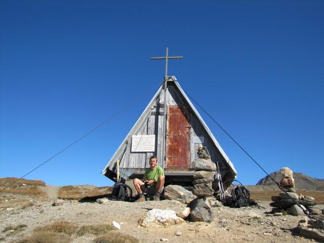 bei der kleinen Schutzhütte haben wir Mittagspause gemacht