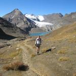 was für eine Aussicht; Bättelmatthorn, Rothorn, Blinnenhorn, Griesgletscher, See und Mäusi