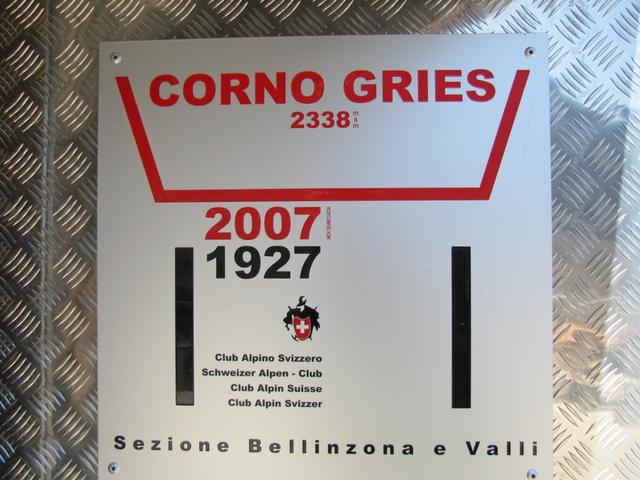 die Capanna Corno Gries wurde 2007 umgebaut und erweitert