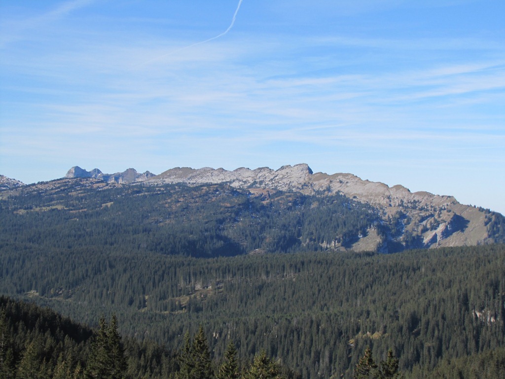 Blick vom  "Höchst" 1792 m.ü.M. Richtung Niederhorn, Güggisgrat und Gemmenalphorn