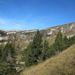 Blick am Ende des Gopital auf der anderen Seite Richtung Wyschrüzgrat