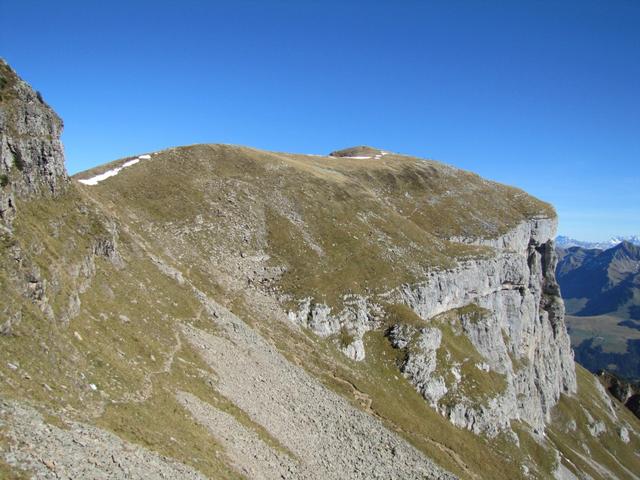 der Bergpfad führt zunächst Richtung Furggengütsch, um danach nach rechts abzuschwenken