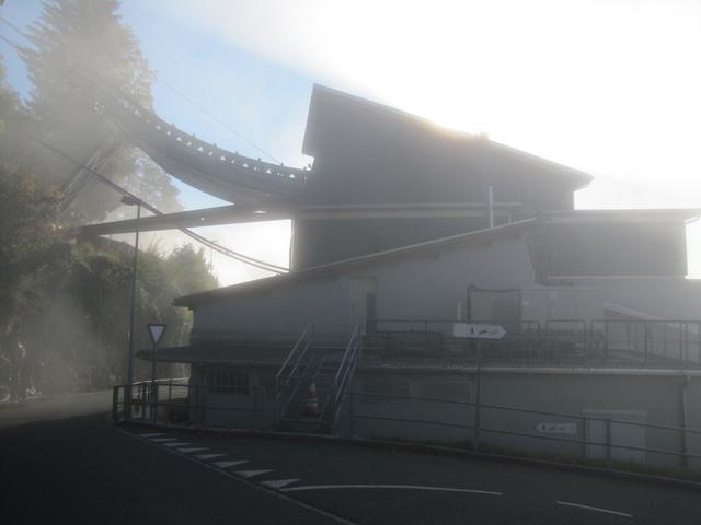 Talstation der Gruppenumlaufbahn in Schmocken-Beatenberg