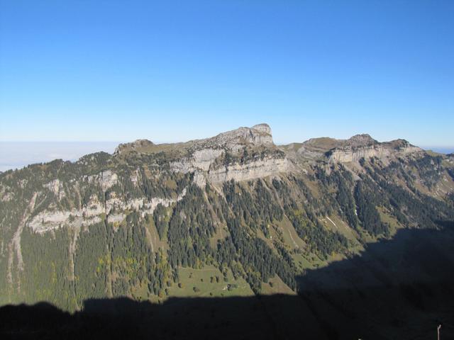 Blick auf der anderen Seite des Justistal zum Sigriswiler-Rothorn. Dort wollen wir irgendwann auch hinauf