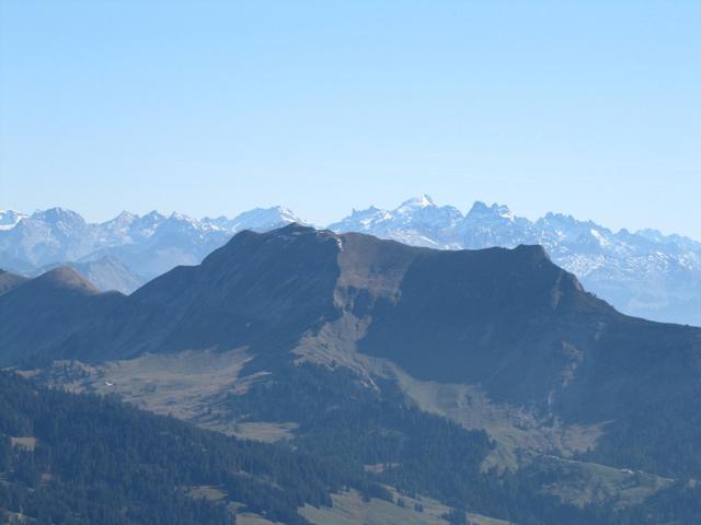 Blick zum Augstmatthorn. Dort oben waren wir auch schon