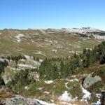 auf dem Weg nach Oberberg mit Blick auf den Osthang der Sieben Hengste