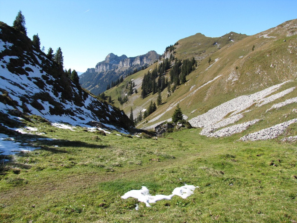 bei Punkt 1683 m.ü.M. es geht weiter sanft abwärts