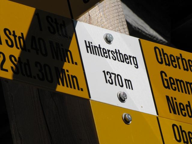 Talboden vom Justistal bei Hinterstberg 1370 m.ü.M. erreicht. Bis hier hätten wir auf normalem Weg absteigen müssen