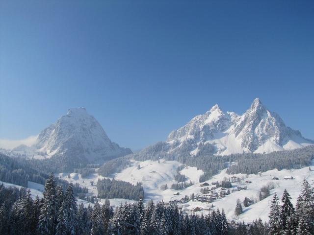 was für eine Aussicht Gr.Mythen, Kl.Mythen und Haggenspitz