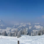 Breitbildfoto von der Furggelenhütte aus gesehen Richtung Gr.Mythen