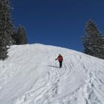 jetzt geht es abwärts nach Schindleneggen