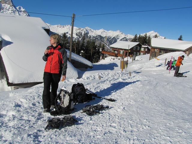 bei der Bergstation Eggbergen 1446 m.ü.M.