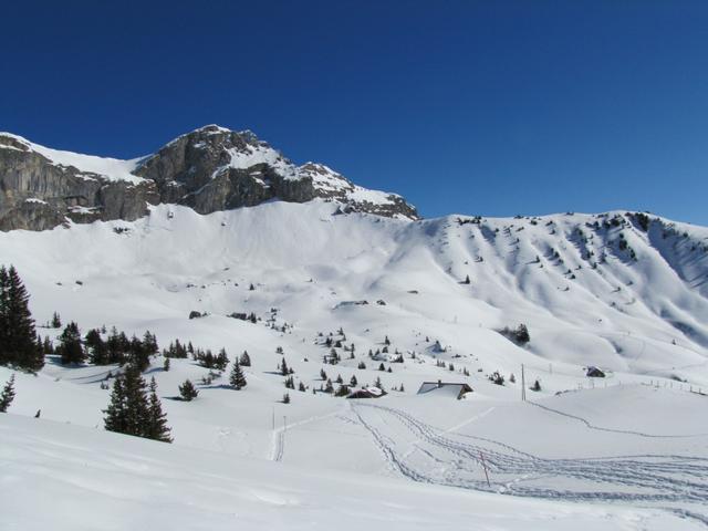 unser weiterer Wegverlauf, mit Blick Richtung Eggen