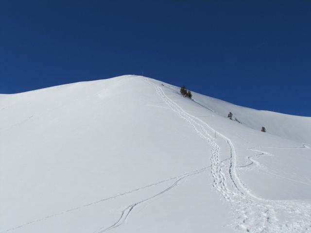 Blick hinauf nach Eggen