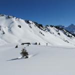 wir haben die Alphütten auf vorder Mättental erreicht