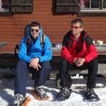 kurze Pause bei der Furggelenhütte 1529 m.ü.M.