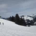 über Stägleren führt unsere Schneeschuhtour weiter zur Holzegg