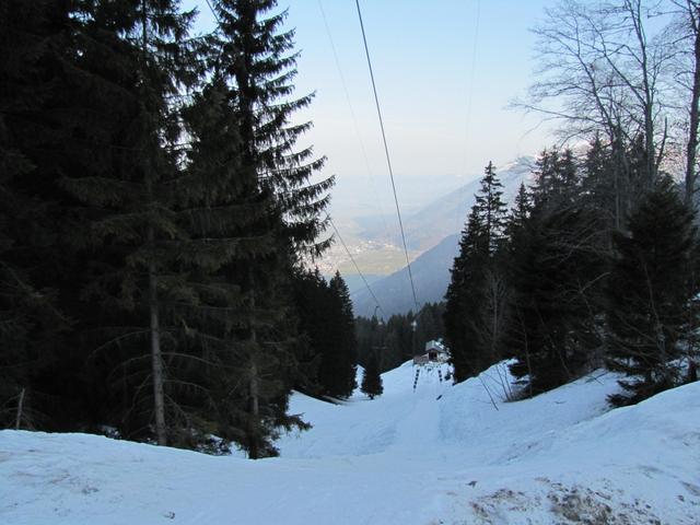 bei Ochsenberg 1209 m.ü.M. trift man auf den Skilift Schilt