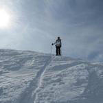 das schönste an einer Schneeschuhtour, ist das runterlaufen