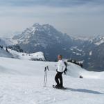 der Glärnisch, mein Mäusi und der gefrorene Klöntalersee