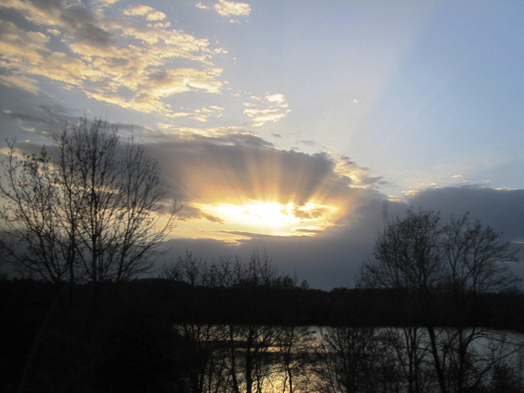 Sonnenuntergang in Frankreich