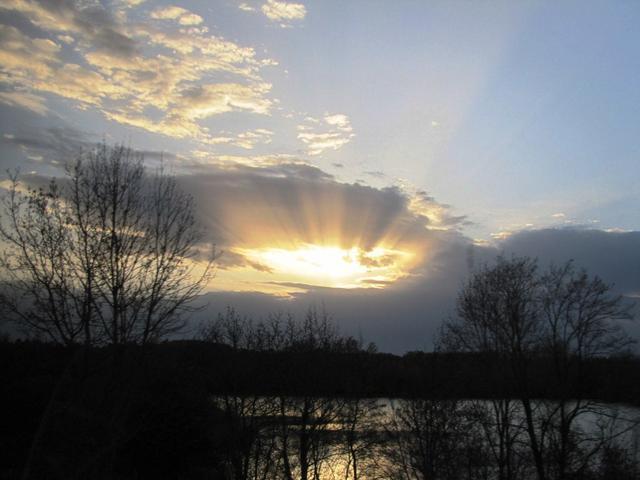 Sonnenuntergang in Frankreich