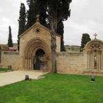 das schöne Romanische Portal 12.Jh. vom Friedhof von Navarrete, stammt von den Ruinen des Pilgerhospital San Juan de Acre